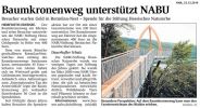 HNA: Baumkronenweg unterstützt NABU